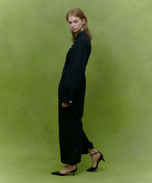 allureville / アルアバイル サロペット・オールインワン | 【LOULOU WILLOUGHBY】タフタビジュー釦オールインワン | 詳細6