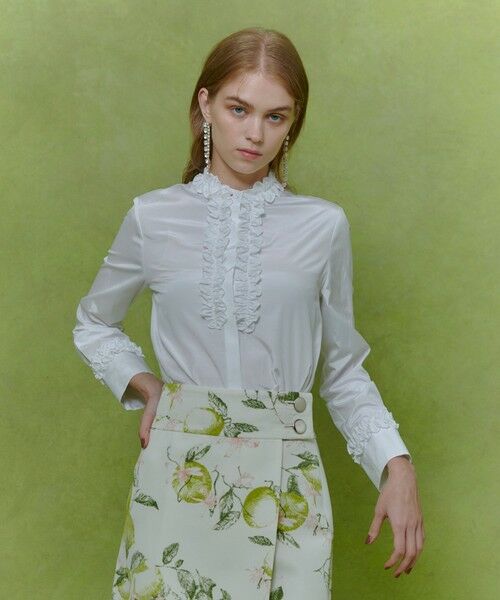 allureville / アルアバイル シャツ・ブラウス | 【LOULOU WILLOUGHBY】テクニカルギャザーブラウス | 詳細1