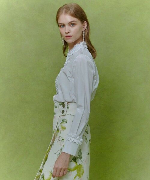 allureville / アルアバイル シャツ・ブラウス | 【LOULOU WILLOUGHBY】テクニカルギャザーブラウス | 詳細2