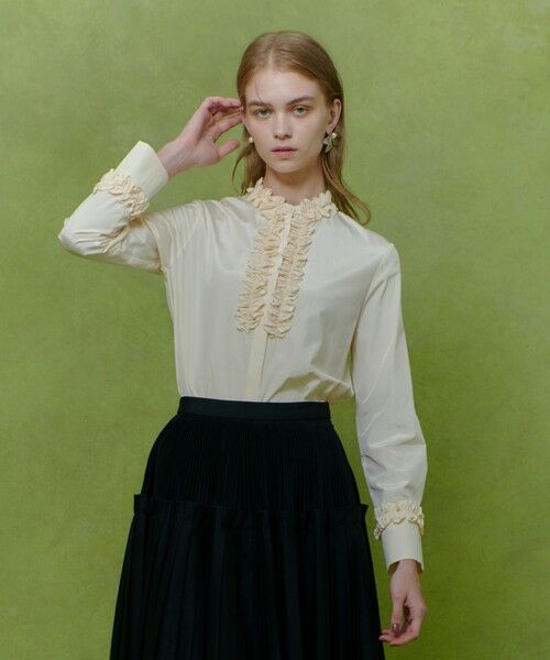 allureville / アルアバイル シャツ・ブラウス | 【LOULOU WILLOUGHBY】テクニカルギャザーブラウス | 詳細9