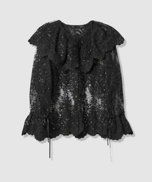 allureville / アルアバイル シャツ・ブラウス | 【LOULOU WILLOUGHBY】チュール刺繍ブラウス | 詳細5