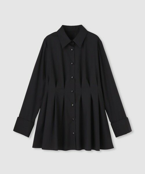allureville / アルアバイル シャツ・ブラウス | 【LOULOU WILLOUGHBY】タックシェイプシャツ（ブラック (95)）
