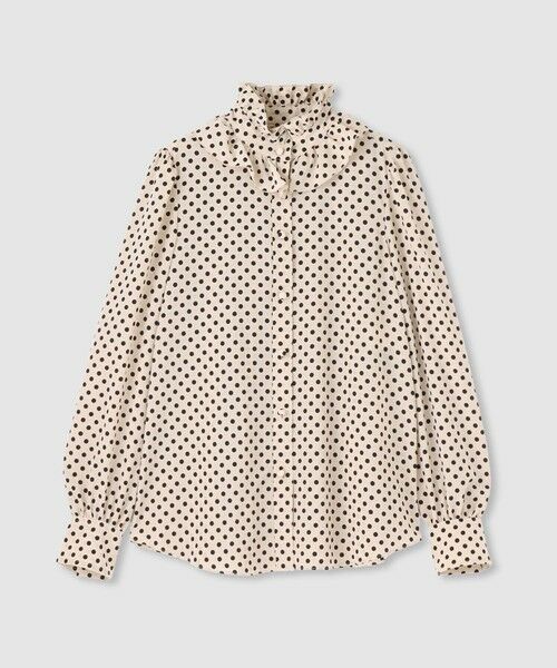 allureville / アルアバイル その他トップス | ◇【LOULOU WILLOUGHBY】デシンドットフリルボウタイブラウス | 詳細2