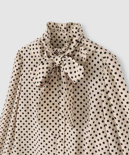 allureville / アルアバイル その他トップス | ◇【LOULOU WILLOUGHBY】デシンドットフリルボウタイブラウス | 詳細3