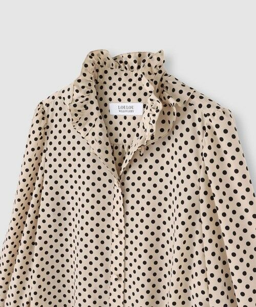 allureville / アルアバイル その他トップス | ◇【LOULOU WILLOUGHBY】デシンドットフリルボウタイブラウス | 詳細4
