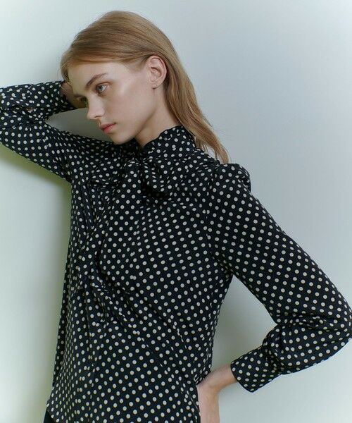 allureville / アルアバイル その他トップス | ◇【LOULOU WILLOUGHBY】デシンドットフリルボウタイブラウス | 詳細11