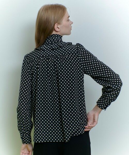 allureville / アルアバイル その他トップス | ◇【LOULOU WILLOUGHBY】デシンドットフリルボウタイブラウス | 詳細13