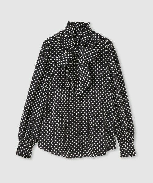 allureville / アルアバイル その他トップス | ◇【LOULOU WILLOUGHBY】デシンドットフリルボウタイブラウス | 詳細15