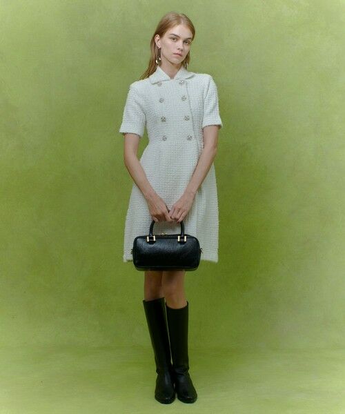 allureville / アルアバイル ロング・マキシ丈ワンピース | 【LOULOU WILLOUGHBY】ニットツィードワンピース | 詳細1