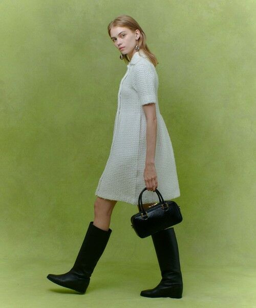 allureville / アルアバイル ロング・マキシ丈ワンピース | 【LOULOU WILLOUGHBY】ニットツィードワンピース | 詳細2