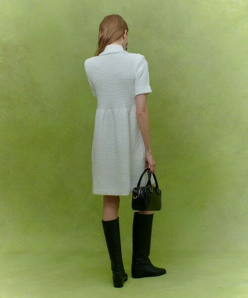 allureville / アルアバイル ロング・マキシ丈ワンピース | 【LOULOU WILLOUGHBY】ニットツィードワンピース | 詳細4