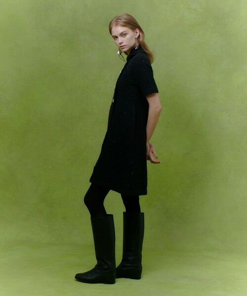 allureville / アルアバイル ロング・マキシ丈ワンピース | 【LOULOU WILLOUGHBY】ニットツィードワンピース | 詳細17