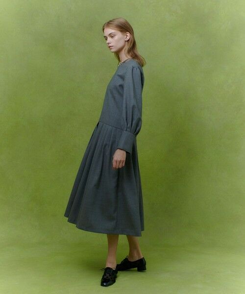 allureville / アルアバイル ロング・マキシ丈ワンピース | 【LOULOU WILLOUGHBY】ウールトロローウエストワンピース | 詳細3