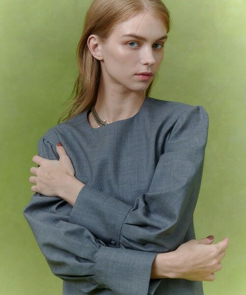 allureville / アルアバイル ロング・マキシ丈ワンピース | 【LOULOU WILLOUGHBY】ウールトロローウエストワンピース | 詳細4