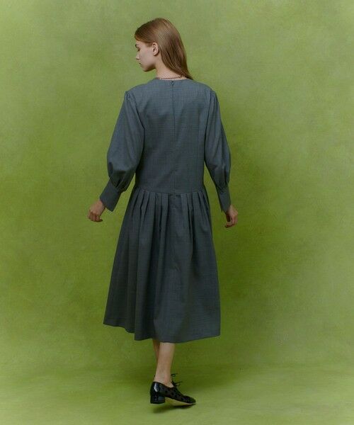 allureville / アルアバイル ロング・マキシ丈ワンピース | 【LOULOU WILLOUGHBY】ウールトロローウエストワンピース | 詳細5