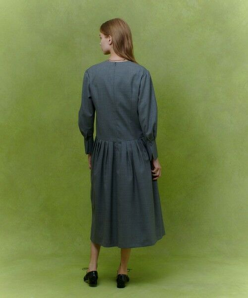 allureville / アルアバイル ロング・マキシ丈ワンピース | 【LOULOU WILLOUGHBY】ウールトロローウエストワンピース | 詳細6