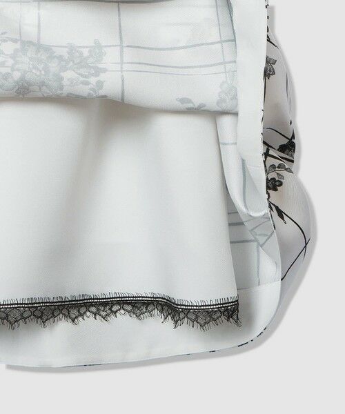 allureville / アルアバイル ミニ丈・ひざ丈ワンピース | 【LOULOU WILLOUGHBY】SILK COフラワーチェックワンピース | 詳細16