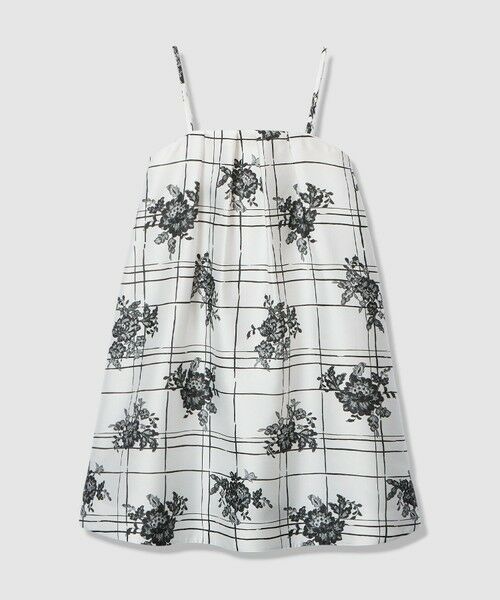 allureville / アルアバイル ミニ丈・ひざ丈ワンピース | 【LOULOU WILLOUGHBY】SILK COフラワーチェックワンピース | 詳細8