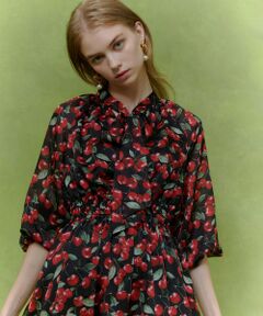 allureville / アルアバイル ロング・マキシ丈ワンピース | 【LOULOU WILLOUGHBY】ＬＩＳＡチェリープリント リボンワンピース