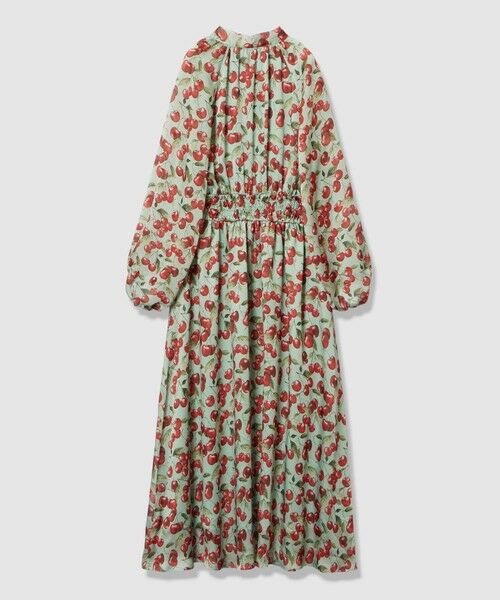 allureville / アルアバイル ロング・マキシ丈ワンピース | 【LOULOU WILLOUGHBY】LISAチェリープリント リボンワンピース | 詳細13