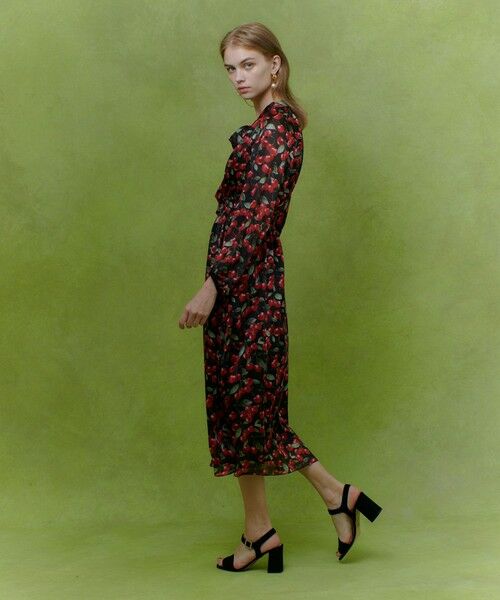 allureville / アルアバイル ロング・マキシ丈ワンピース | 【LOULOU WILLOUGHBY】LISAチェリープリント リボンワンピース | 詳細17