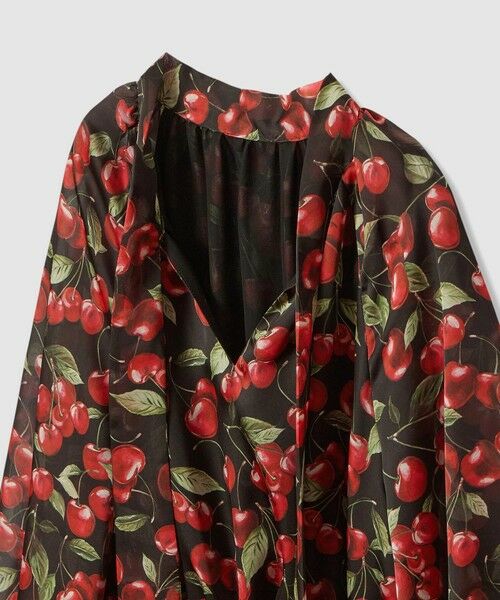 allureville / アルアバイル ロング・マキシ丈ワンピース | 【LOULOU WILLOUGHBY】LISAチェリープリント リボンワンピース | 詳細23