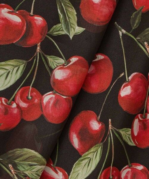 allureville / アルアバイル ロング・マキシ丈ワンピース | 【LOULOU WILLOUGHBY】LISAチェリープリント リボンワンピース | 詳細26