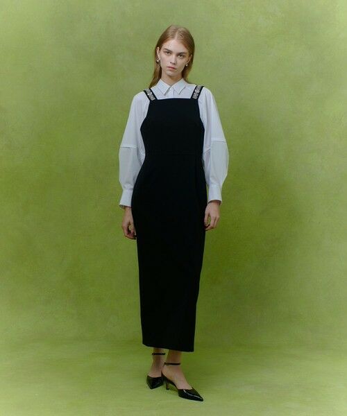 allureville / アルアバイル ロング・マキシ丈ワンピース | 【LOULOU WILLOUGHBY】ビジュージャンパースカート | 詳細9