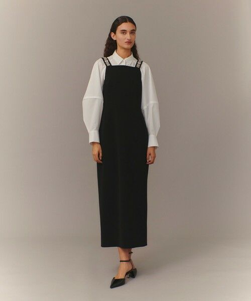 allureville / アルアバイル ロング・マキシ丈ワンピース | 【LOULOU WILLOUGHBY】ビジュージャンパースカート(ブラック (95))