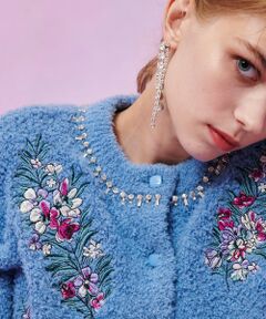 allureville / アルアバイル カーディガン・ボレロ | 【LOULOU WILLOUGHBY】フラワーズエンブロイダリーカーディガン