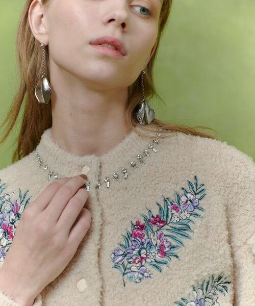 allureville / アルアバイル カーディガン・ボレロ | 【LOULOU WILLOUGHBY】フラワーズエンブロイダリーカーディガン | 詳細2