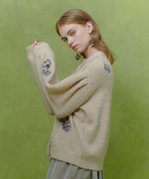 allureville / アルアバイル カーディガン・ボレロ | 【LOULOU WILLOUGHBY】フラワーズエンブロイダリーカーディガン | 詳細3