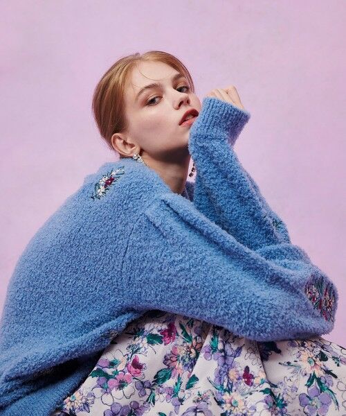 allureville / アルアバイル カーディガン・ボレロ | 【LOULOU WILLOUGHBY】フラワーズエンブロイダリーカーディガン | 詳細11