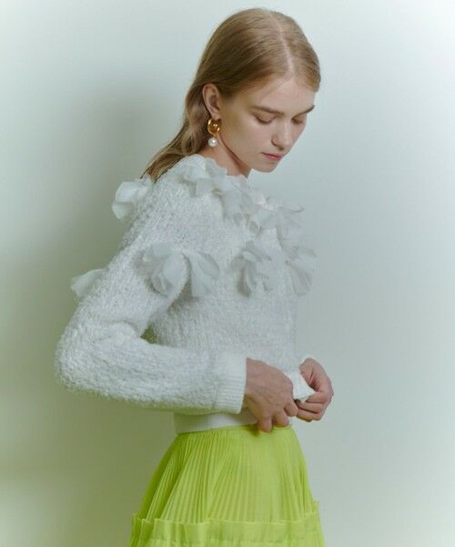 allureville / アルアバイル カーディガン・ボレロ | 【LOULOU WILLOUGHBY】ペタルパピヨンカーディガン | 詳細5