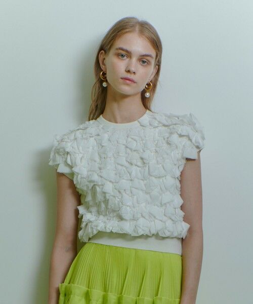 allureville / アルアバイル ニット・セーター | 【LOULOU WILLOUGHBY】ペタルパピヨンプルオーバー | 詳細4