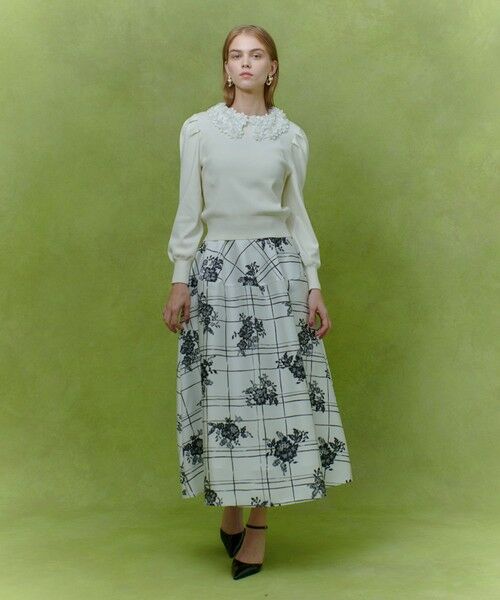 allureville / アルアバイル ニット・セーター | 【LOULOU WILLOUGHBY】フラワー衿付プルオーバー | 詳細5