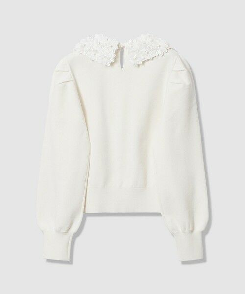 allureville / アルアバイル ニット・セーター | 【LOULOU WILLOUGHBY】フラワー衿付プルオーバー | 詳細7