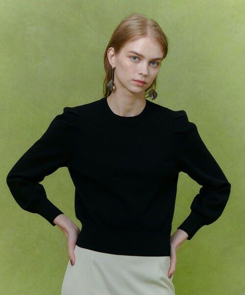 allureville / アルアバイル ニット・セーター | 【LOULOU WILLOUGHBY】フラワー衿付プルオーバー | 詳細12