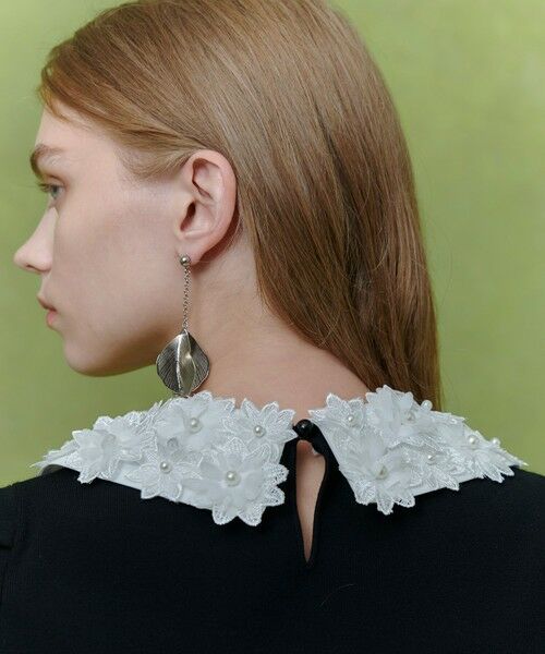 allureville / アルアバイル ニット・セーター | 【LOULOU WILLOUGHBY】フラワー衿付プルオーバー | 詳細16