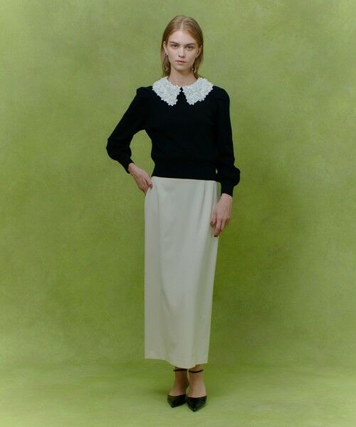 allureville / アルアバイル ニット・セーター | 【LOULOU WILLOUGHBY】フラワー衿付プルオーバー | 詳細17