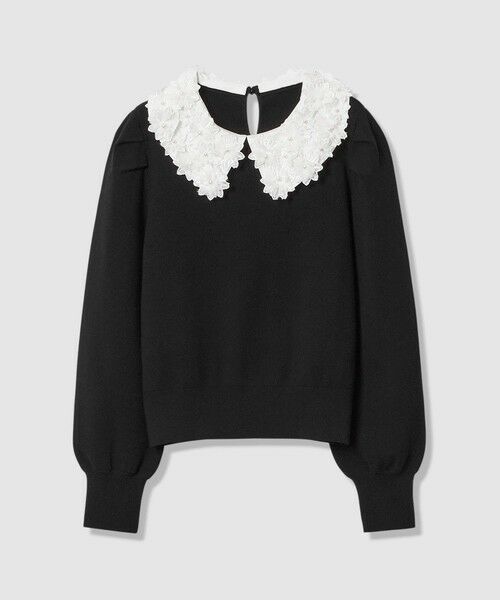 allureville / アルアバイル ニット・セーター | 【LOULOU WILLOUGHBY】フラワー衿付プルオーバー | 詳細18