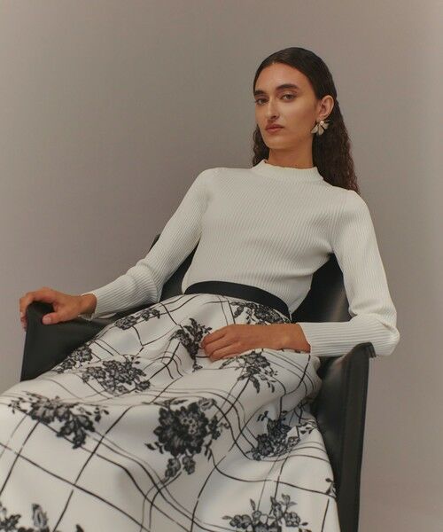 allureville / アルアバイル ニット・セーター | 【LOULOU WILLOUGHBY】ホルターバックＶプルオーバー | 詳細1