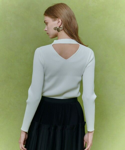 allureville / アルアバイル ニット・セーター | 【LOULOU WILLOUGHBY】ホルターバックＶプルオーバー | 詳細5
