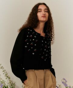 allureville / アルアバイル カーディガン・ボレロ | 【LOULOU WILLOUGHBY】CHERRYビジューカーディガン