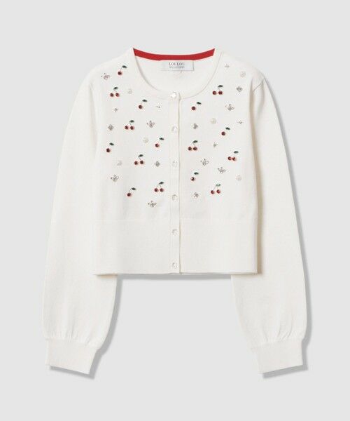 allureville / アルアバイル カーディガン・ボレロ | 【LOULOU WILLOUGHBY】CHERRYビジューカーディガン | 詳細6