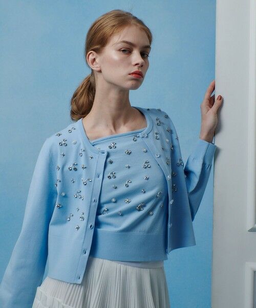 allureville / アルアバイル カーディガン・ボレロ | 【LOULOU WILLOUGHBY】CHERRYビジューカーディガン | 詳細9