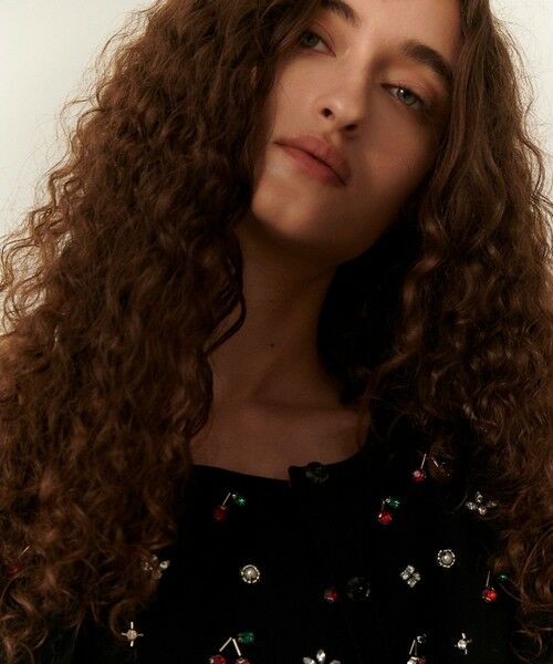 allureville / アルアバイル カーディガン・ボレロ | 【LOULOU WILLOUGHBY】CHERRYビジューカーディガン | 詳細6