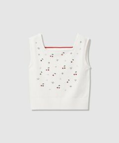 allureville / アルアバイル ニット・セーター | 【LOULOU WILLOUGHBY】CHERRYビジュータンク