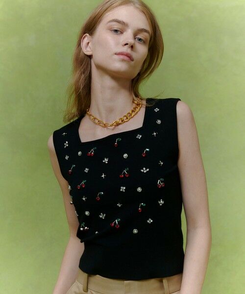 allureville / アルアバイル ニット・セーター | 【LOULOU WILLOUGHBY】CHERRYビジュータンク | 詳細7