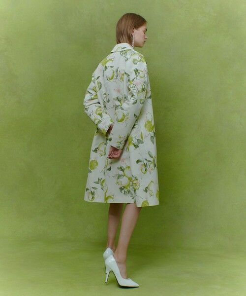 allureville / アルアバイル ダッフルコート | 【LOULOU WILLOUGHBY】RATTIレモン柄ステンカラーコート | 詳細7